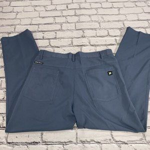 Mens Golf Trouser Pants Stuburt Sport Tech Gray Stretch Pockets Size 32 S